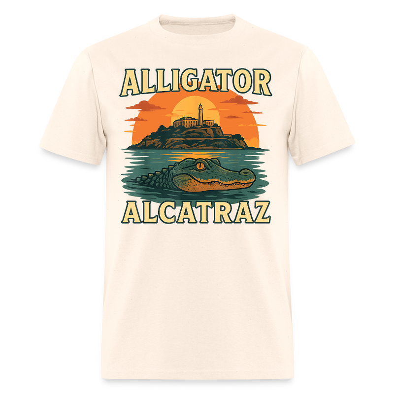Alligator Alcatraz T Shirt - natural