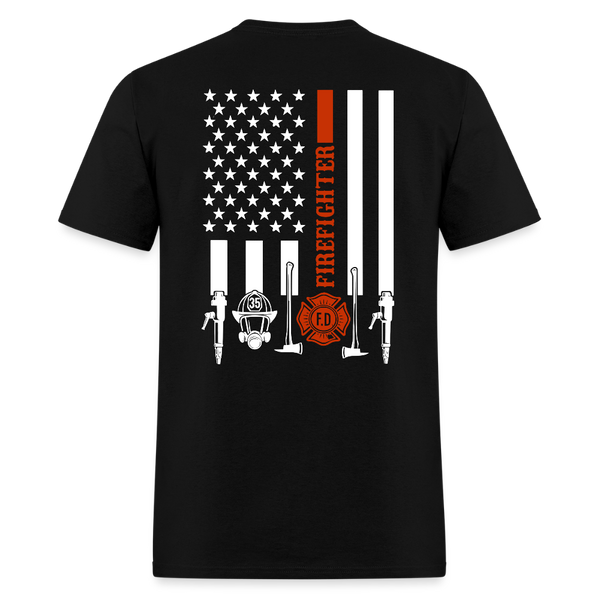 Firefighter Fire Courage Rescue Honor T Shirt - black