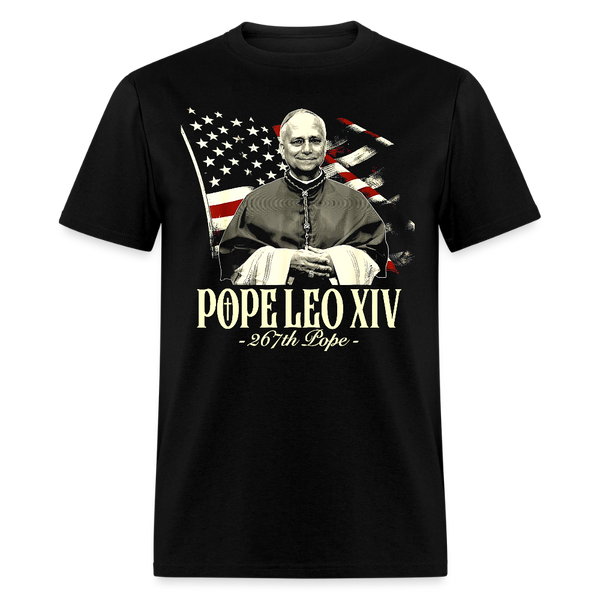 Pop Leo XIV 267th Pop T Shirt - black
