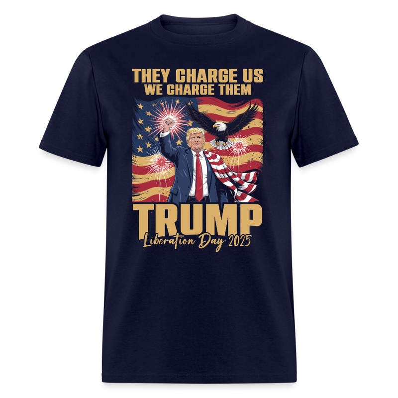 Trump Liberation Day 2025 T Shirt - navy