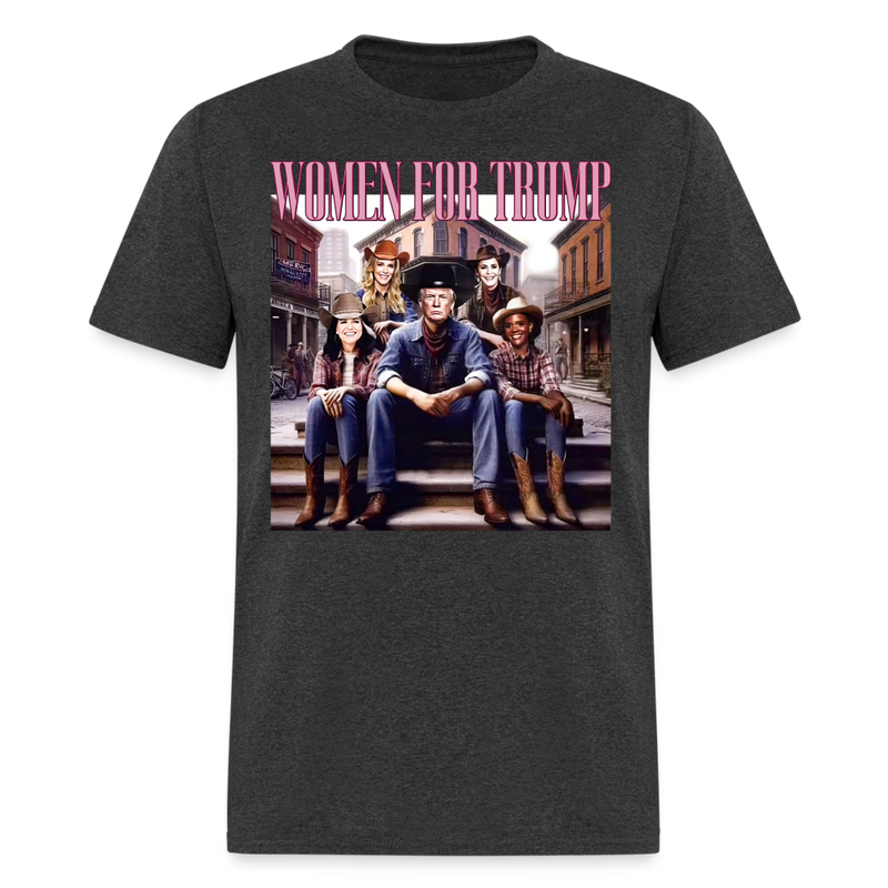 Women For Trump Cowboy T Shirt - heather black