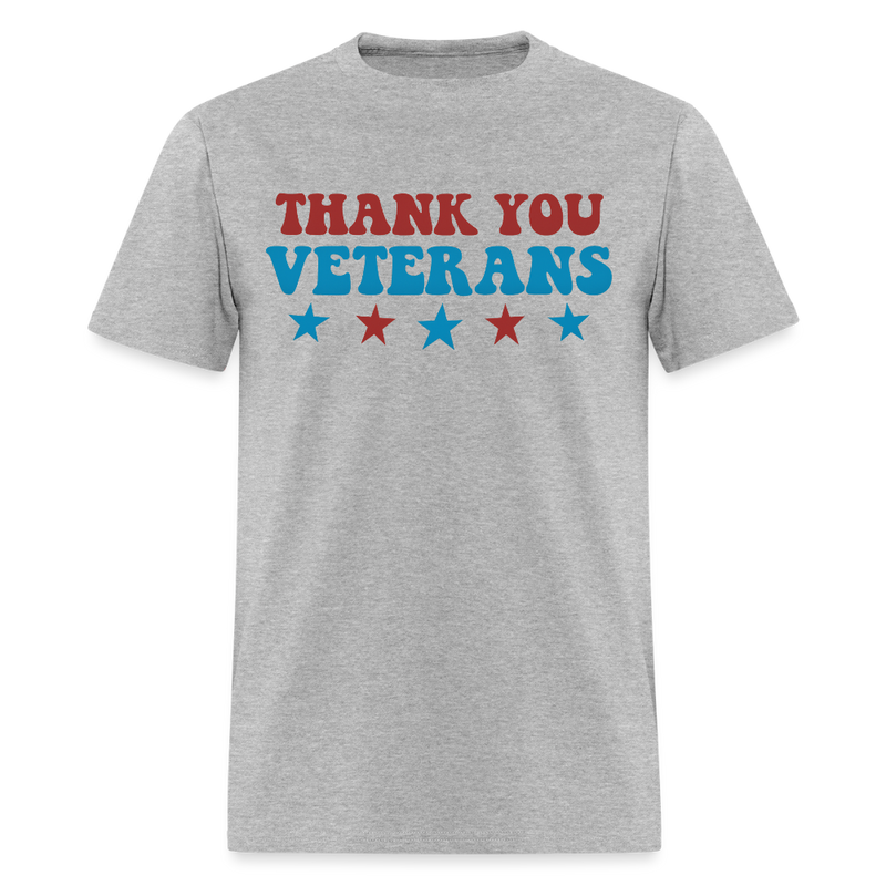 Thank You Veterans T Shirt - 5 - heather gray