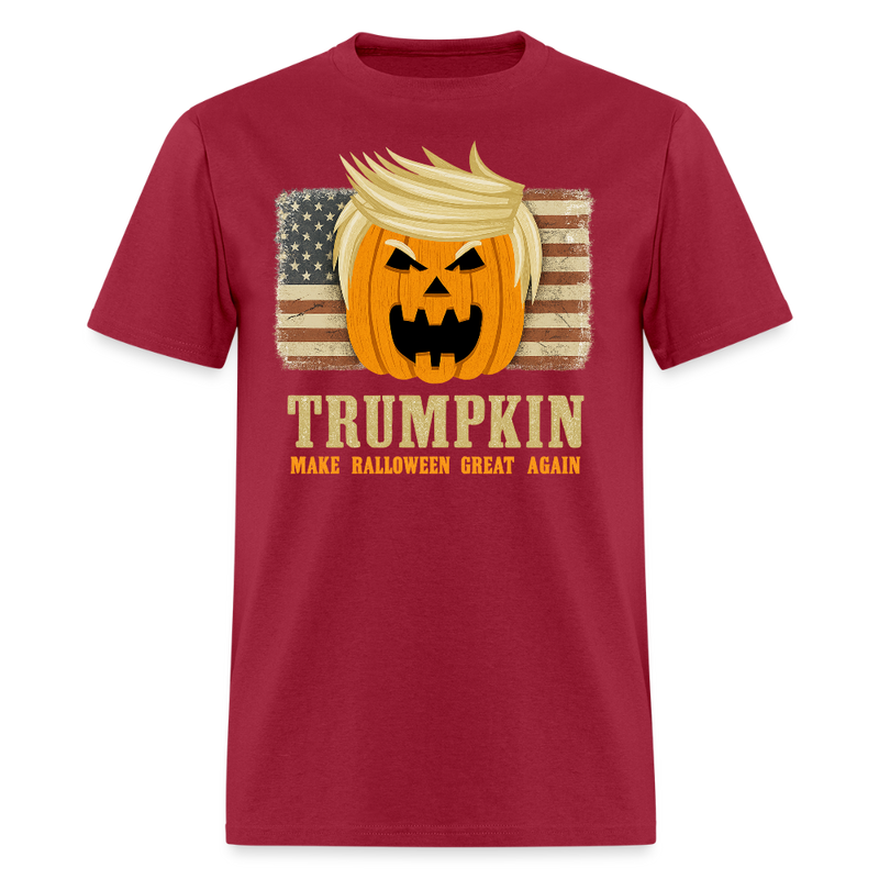 Trumpkin Halloween T Shirt - 4 - dark red
