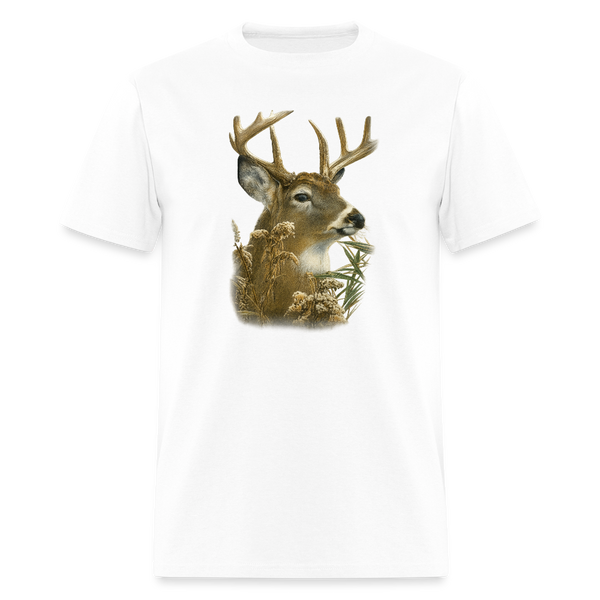 Deer Hunt T Shirt - white