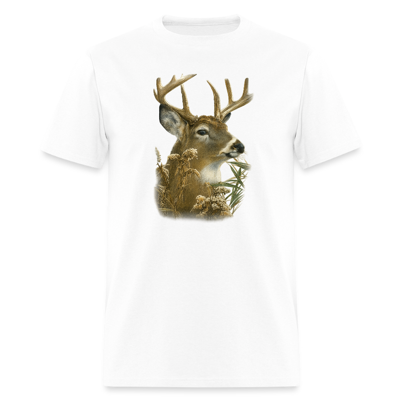 Deer Hunt T Shirt - white