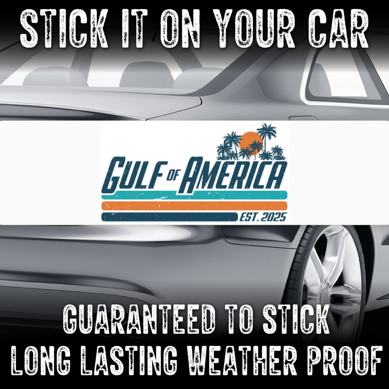 Gulf Of America Est. 2025 Bumper Sticker - 2