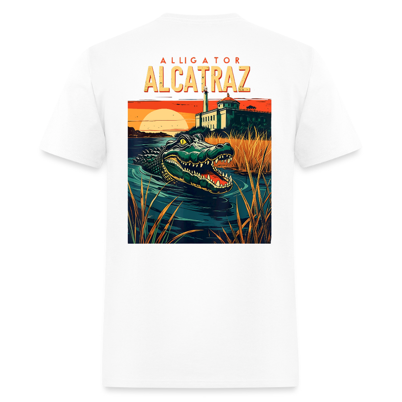 Alligator Alcatraz T Shirt - 3 - white
