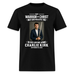 RIP Warrior Of Christ May God Receive You T Shirt - black
