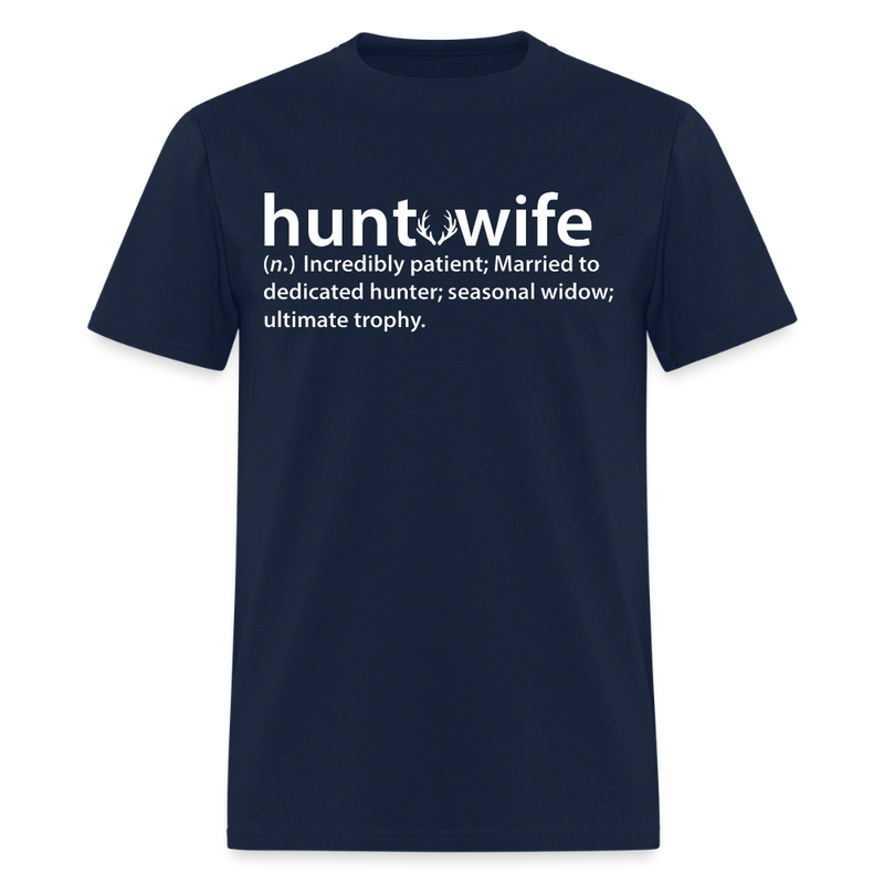 Hunt Wife T Shirt - navy