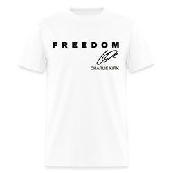Firm In Faith Fierce In Justice Charlie Kirk T Shirt - white