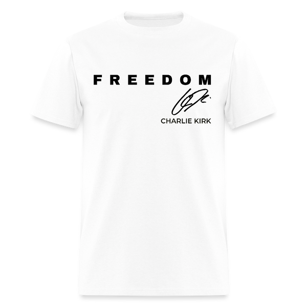 Firm In Faith Fierce In Justice Charlie Kirk T Shirt - white
