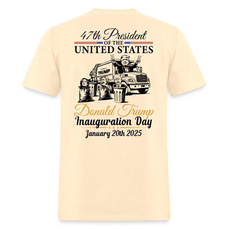 Trump 2025 Waste Management Inauguration Day T Shirt - natural