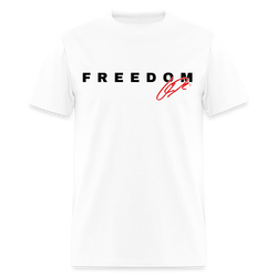 Freedom Charlie Kirk Signature T Shirt - white
