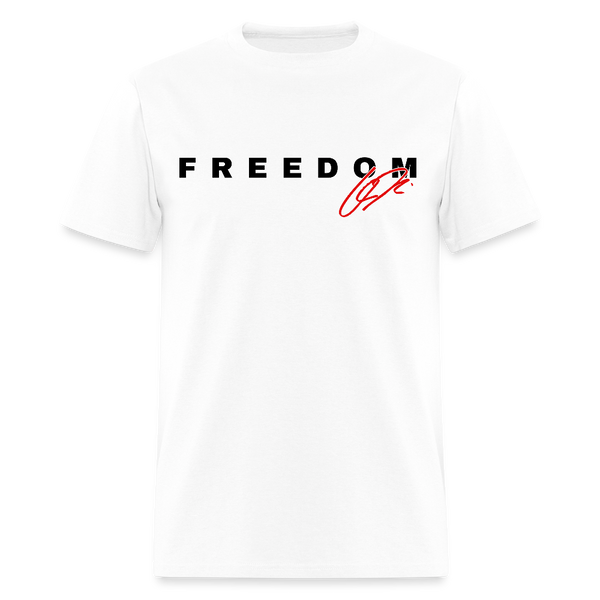 Freedom Charlie Kirk Signature T Shirt - white