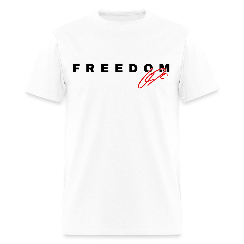 Freedom Charlie Kirk Signature T Shirt - white