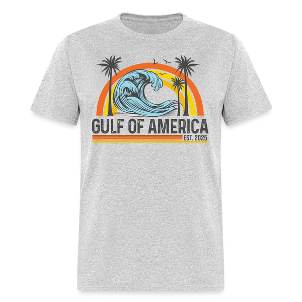 Gulf of America Vintage Beach T Shirt - heather gray
