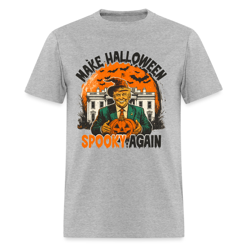 Make Halloween Spooky Again T Shirt - heather gray