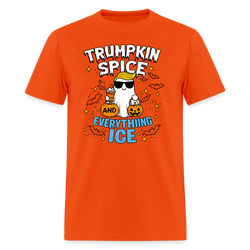 Trumpkin Spice Everything ICE Halloween T Shirt - orange