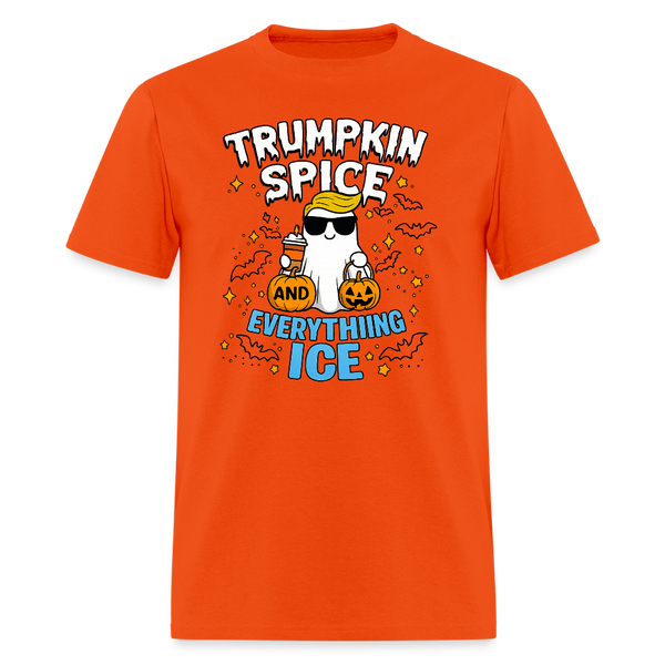 Trumpkin Spice Everything ICE Halloween T Shirt - orange