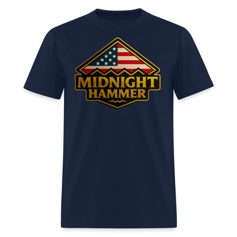 Midnight Hammer B-2 Super Hero T Shirt - navy