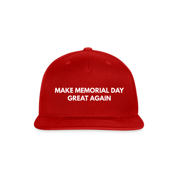 Make Memorial Day Great Again Hat - red