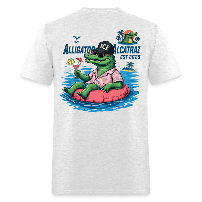 Alligator Alcatraz Est. 2025 T Shirt - light heather gray