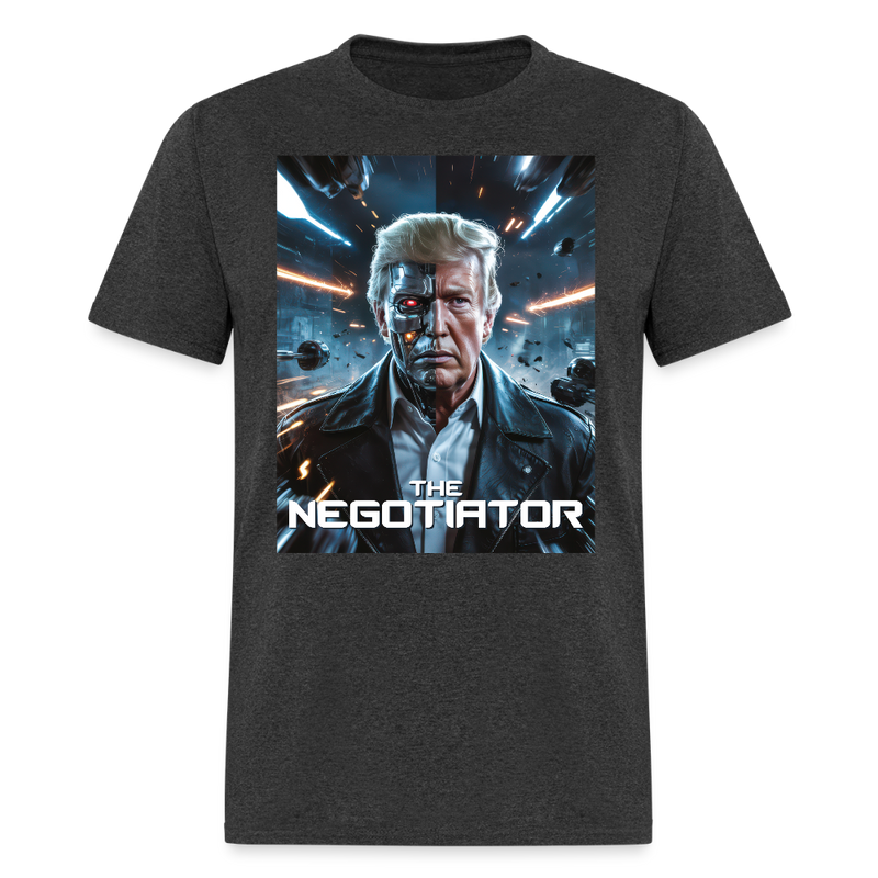 The Negotiator T Shirt - heather black