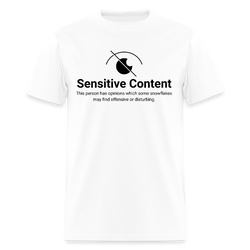 Sensitive Content T Shirt - white