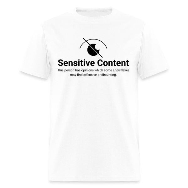Sensitive Content T Shirt - white