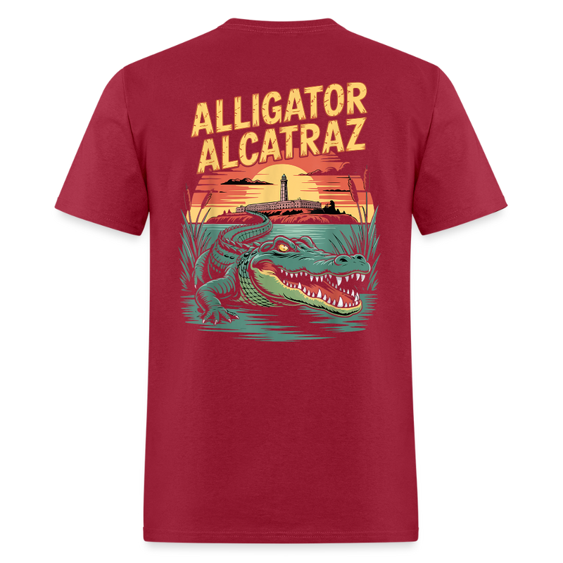Alligator Alcatraz T Shirt - 4 - dark red