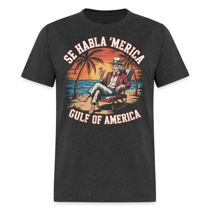 Se habla ‘Merica Gulf of America 3 T Shirt - heather black