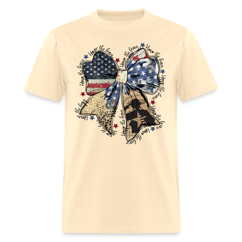 Coquette American Honor The Brave T Shirt - natural