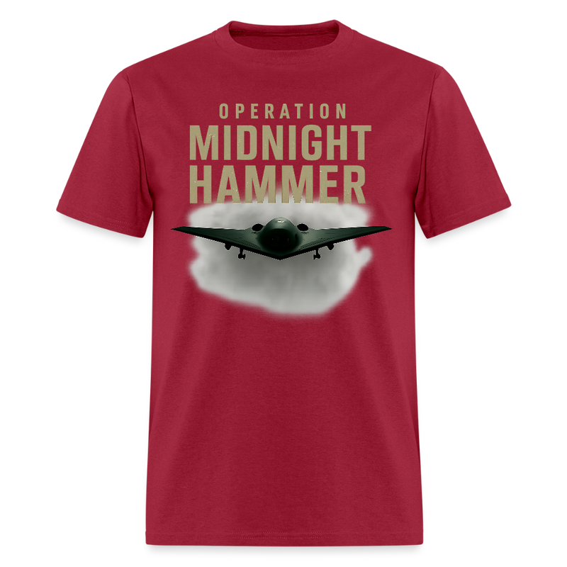Operation Midnight Hammer B-2 T Shirt - dark red