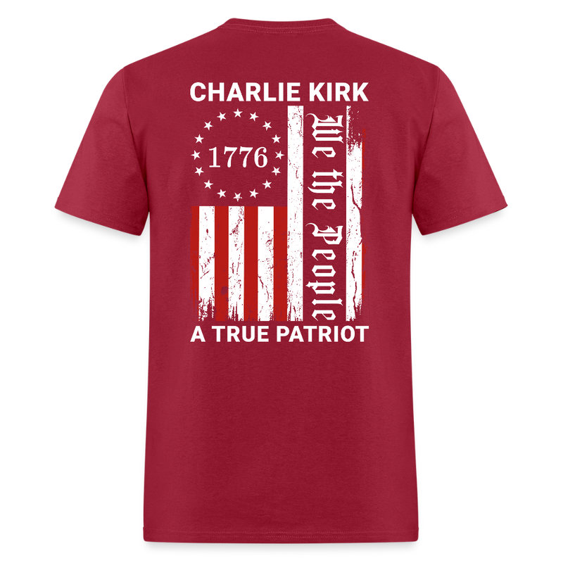 Freedom Charlie Kirk We The People T Shirt - dark red
