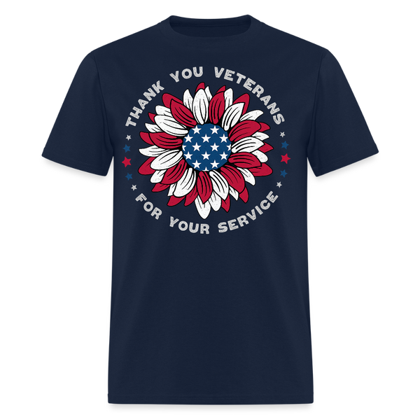 Thank You for Your Service T Shirt - 2 - navy