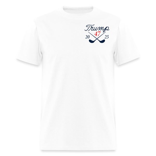 Golf Of America 2025 Trump 47 T Shirt - white