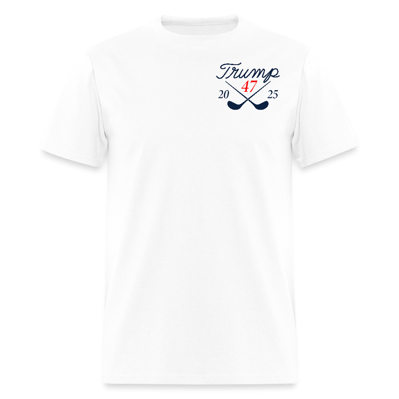 Golf Of America 2025 Trump 47 T Shirt - white