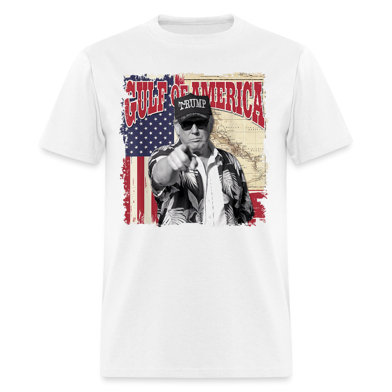 Vintage Gulf of America Map T Shirt - white