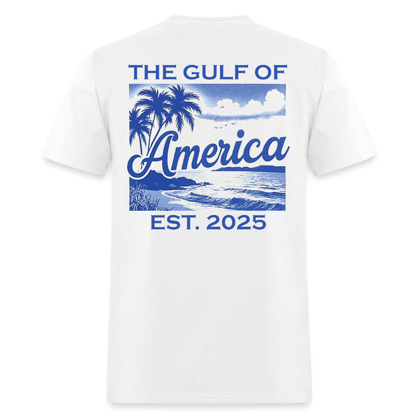 Gulf of USA America Est. 2025 Retro T Shirt - white