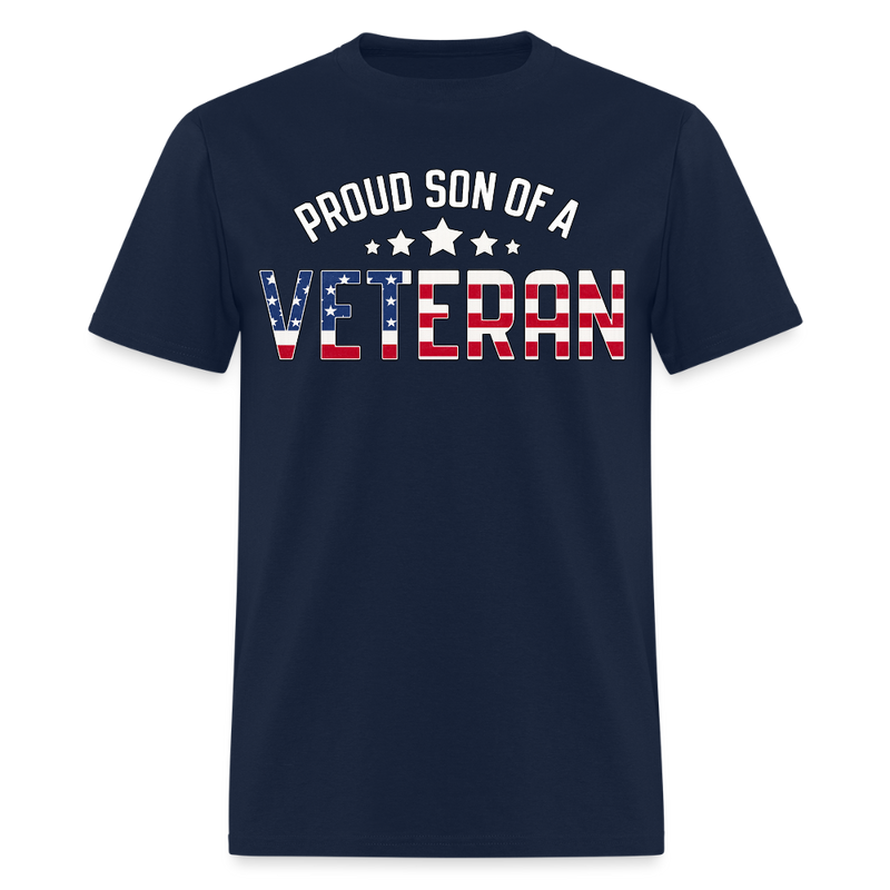 Proud Son of a Veteran T Shirt - 3 - navy
