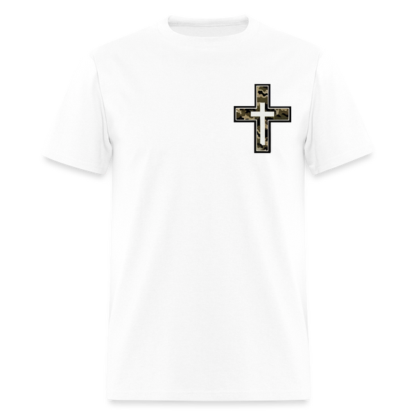 Camouflage Cross Fishing T Shirt - white
