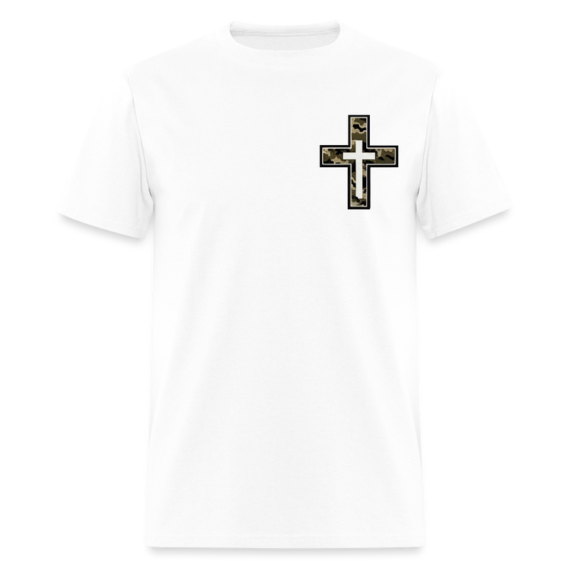 Camouflage Cross Fishing T Shirt - white