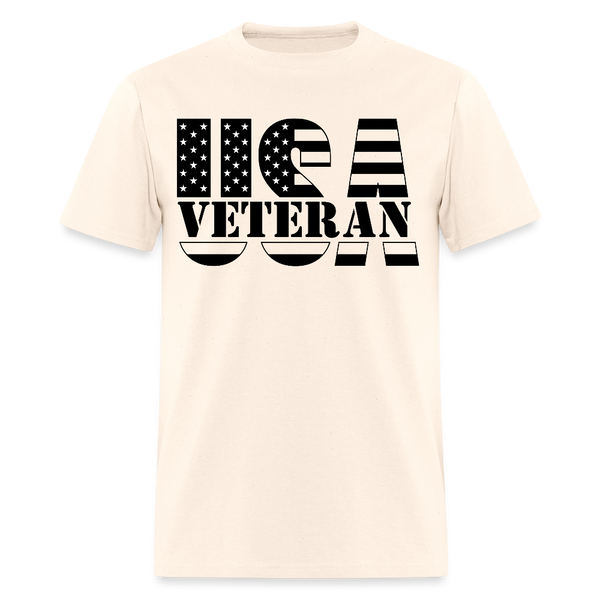 USA Veteran T Shirt - natural