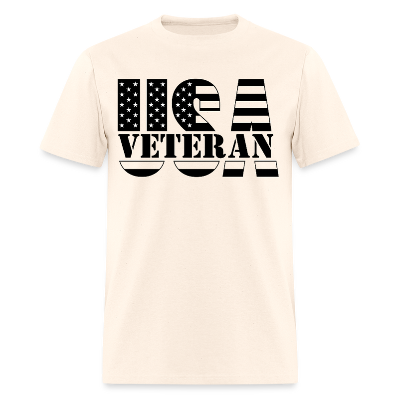 USA Veteran T Shirt - natural