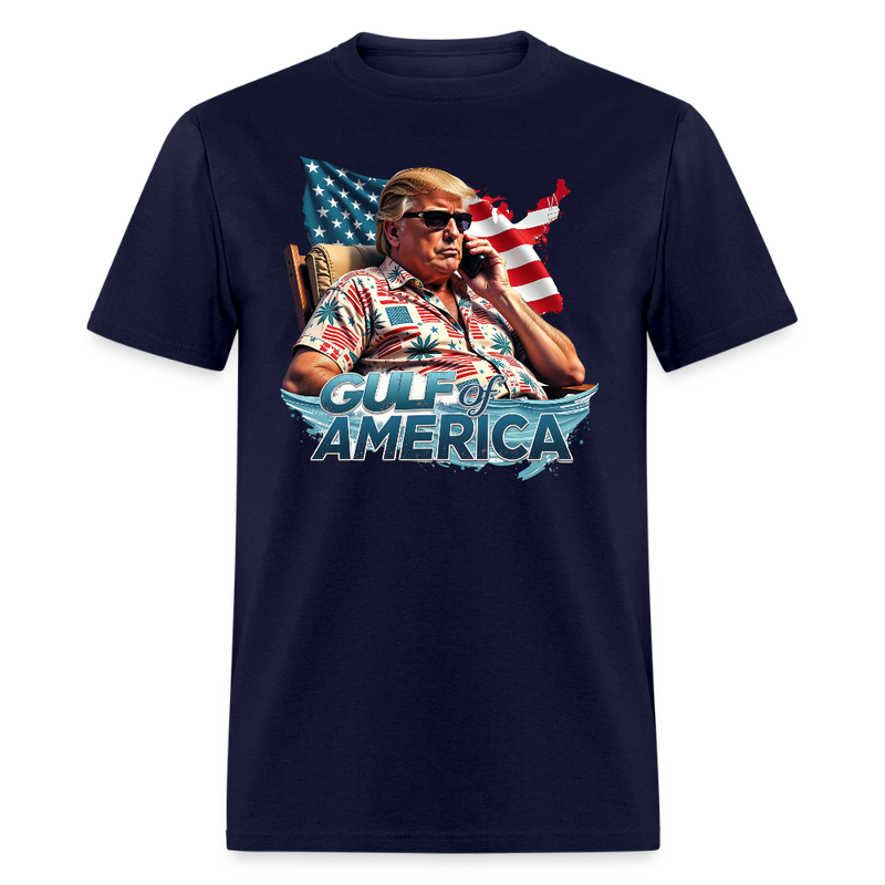 Gulf of America Trump Vacation T Shirt - navy