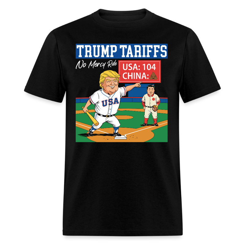 Trump Tariffs No Mercy Rule T Shirt - black
