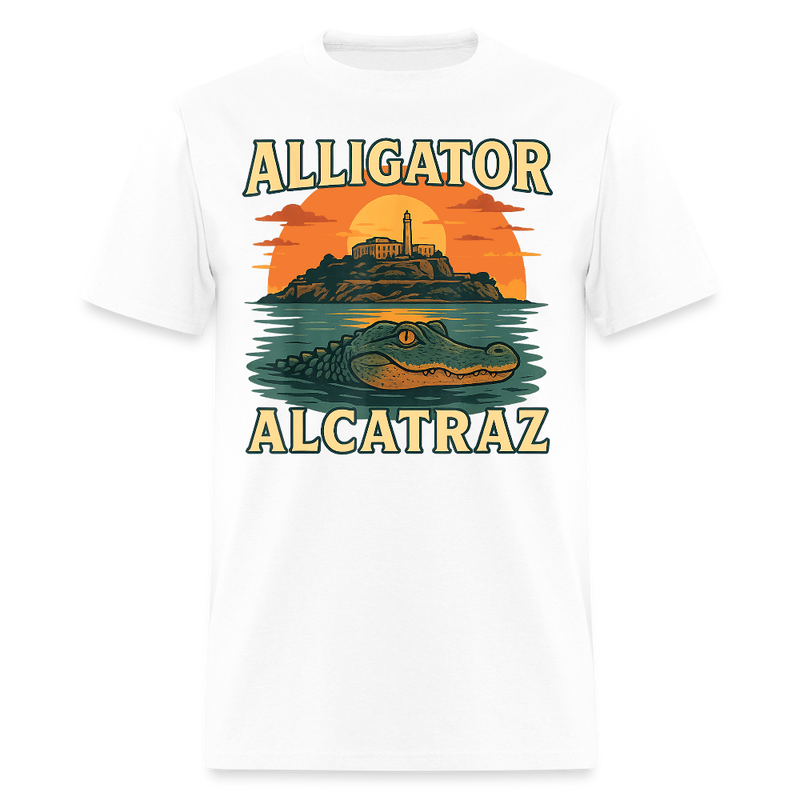 Alligator Alcatraz T Shirt - white