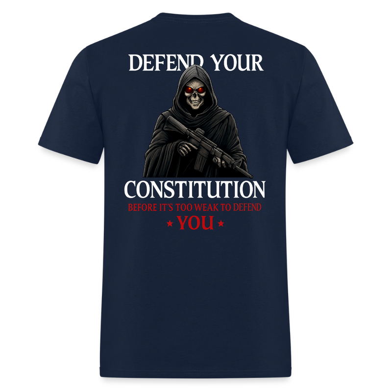 Defend Your Constitution T Shirt - navy