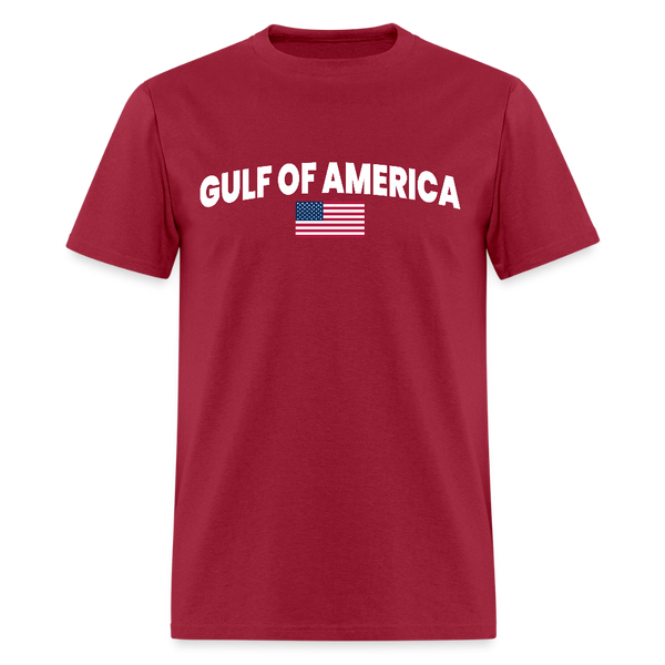 Charlie Kirk Gulf Of America T Shirt - dark red