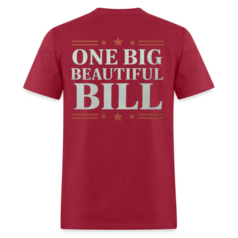 One Big Beautiful Bill T Shirt - dark red